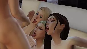 Oynat Sims 4 - genç kirli arkadaşlarıyla eğleniyor